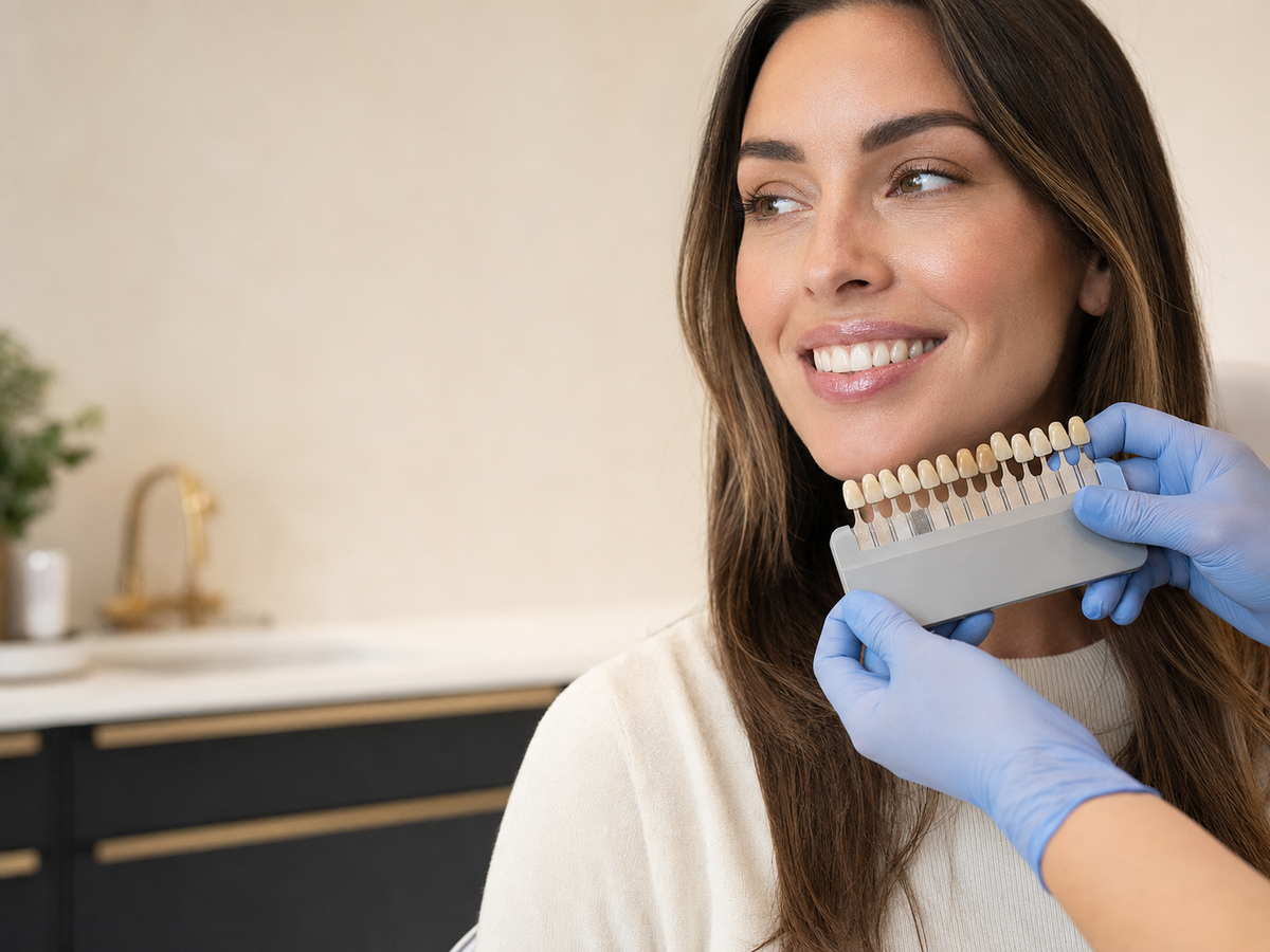 Teeth whitening consultation at HCH Aesthetics